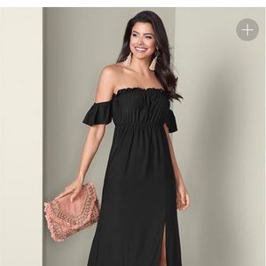 Black off the shoulder dress